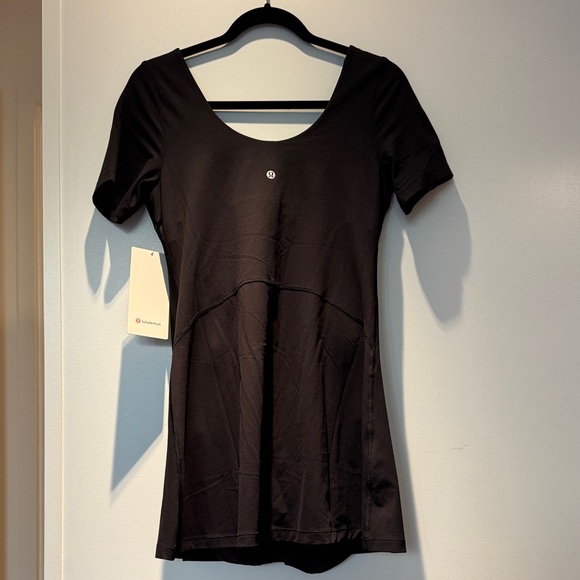 NWT lululemon Black Tennis Dress - Picture 5 of 6